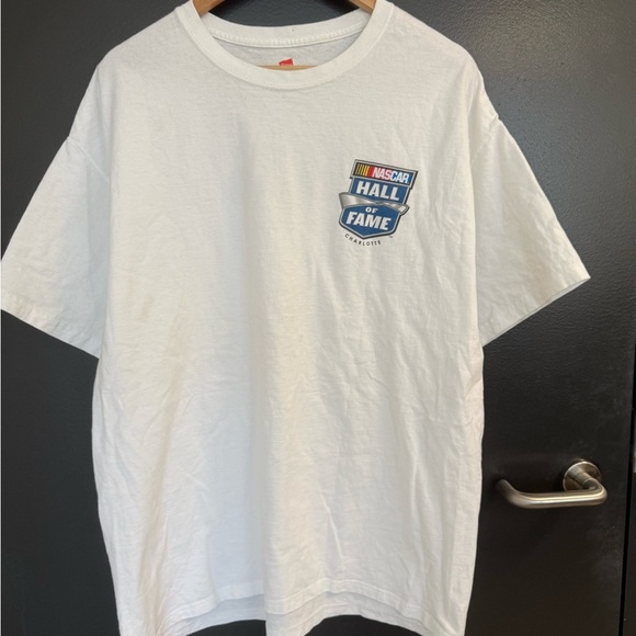 Men’s XL vintage Nascar hall of fame White Short Sleeve Tee EUC - Picture 3 of 9